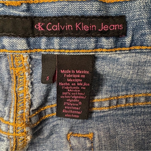 Calvin Klein Jeans Blue Mini Skirt Vintage - Picture 5 of 6